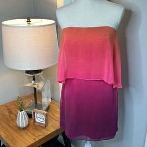 Amanda Uprichard Ombré Topanga Mini Dress